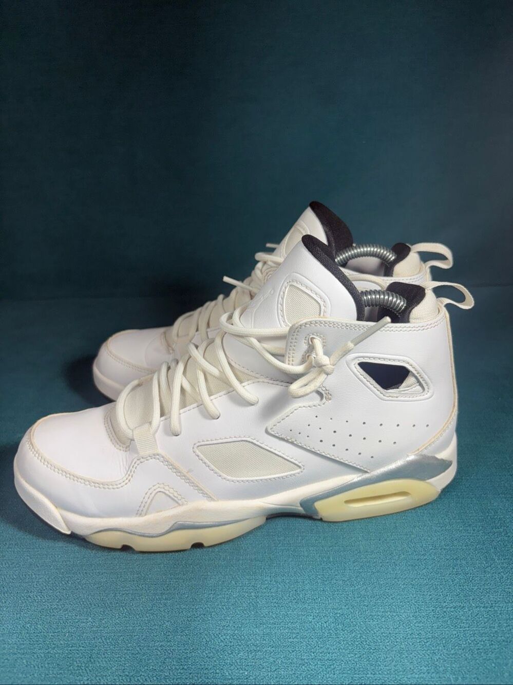 Air Jordan Flight Club 91 GS Size 7Y Womens 8.5 White Metallic Silver DM1685-100